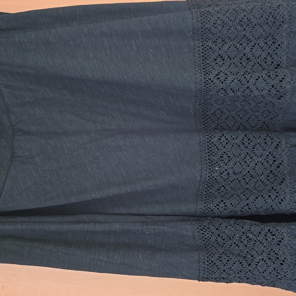 Black Tiered LB Maxi Skirt Sz. 18-20 NWOT